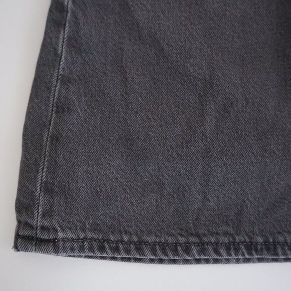 Levi's Premium Black Faded Rib Cage Mini Denim Skirt Size 27 - Picture 7 of 13